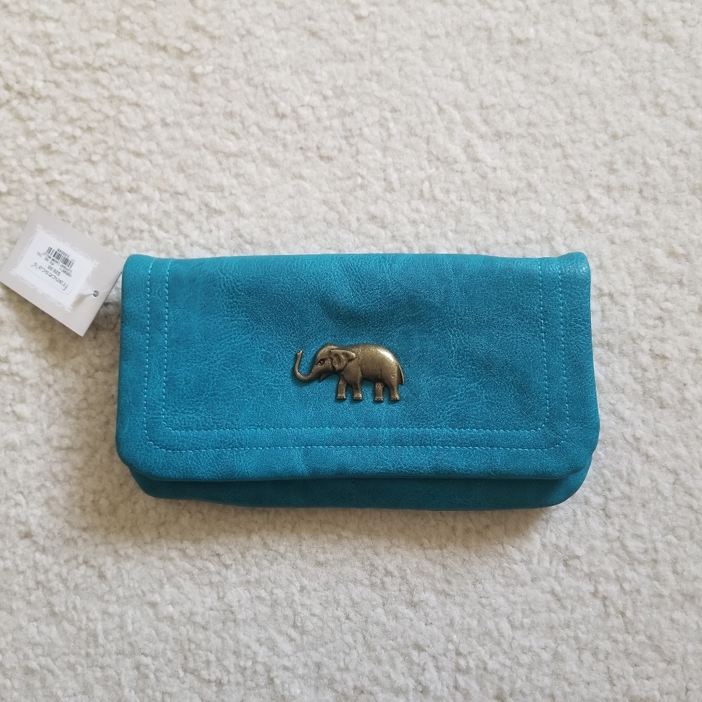 elephant charm wallet / clutch / crossbody